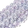 Transparent Glass Beads Strands GLAA-E049-01C-4