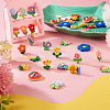 64Pcs 16 Styles Opaque Resin Cabochon CRES-TA0001-18-6