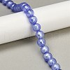 Handmade Silver Foil Glass Beads Strands FOIL-F002-01D-1