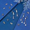 Unicraftale 20Pcs 2 Color 304 Stainless Steel Clip-on Earring Findings STAS-UN0038-43-3