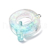 Transparent Epoxy Resin Pendants CRES-XCP0001-32-2