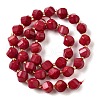 Natural Quartz Dyed Beads Strands G-U023-A02-07-3