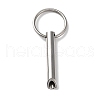 Non-Tarnish 304 Stainless Steel Anxiety Breathing Whistle Keychains KEYC-P013-01P-1