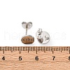 304 Stainless Steel Stud Earring Findings STAS-D371-02P-02-3