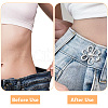 GOMAKERER 24Pcs 6 Colors Flower Shape Plastic Bead with Zinc Alloy Adjustable Jean Button Pins FIND-GO0002-80-6