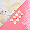 Light Gold Plated Alloy Enamel Pendants ENAM-R055-05A-4