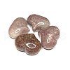 Natural Strawberry Quartz Heart Palm Stone G-F659-A07-2