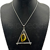 Alloy Rhinestone Pendant Necklaces SG2819-5-1