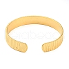 304 Stainless Steel Open Cuff Bangles BJEW-K230-01G-04-3