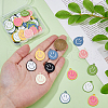 DICOSMETIC 50Pcs 10 Colors Alloy Enamel Pendants ENAM-DC0001-85-3
