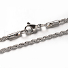 304 Stainless Steel Rope Chains Necklaces X-NJEW-O067-A-37-1