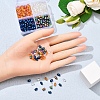 8 Strand 4 Colors Electroplate Glass Beads Strands EGLA-YW0001-37-8