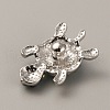 Alloy Rhinestone Snap Buttons FIND-WH0111-246-2