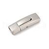 304 Stainless Steel Snap Lock Clasps STAS-U055-02E-P-1