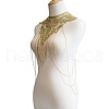 Gothic Polyester Lace Shoulder Chains for Wedding Dress FS-WGA45D9-01-4