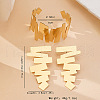 Irregular Geometry Alloy Cuff Bangle & Stud Earring Sets FS-WG4DB26-01-6