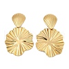 304 Stainless Steel Dangle Stud Earrings EJEW-S253-12G-1-1