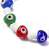 Handmade Evil Eye Lampwork Beads Strands LAMP-S069-01D-3