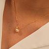 925 Sterling Silver & Natural Freshwater Pearl Ring Pendant Necklaces for Women WW6224-6