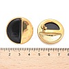 Flat Round 304 Stainless Steel Stud Earrings EJEW-C142-04G-01-5