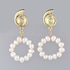 Mother's Day Jewellery Dangle Stud Earrings EJEW-JE03697-2