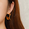 Stylish Stainless Steel Nuggets Stud Earrings NX6742-1