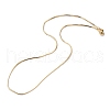 Brass Snake Chain Necklaces NJEW-I247-03G-1