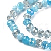 Electroplate Glass Beads Strands EGLA-YW0002-D05-2
