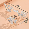 Leaf & Butterfly Alloy with Crystal Rhinestone Finger Rings FS-WGAD372-02-2