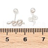 S999 Fine Silver Stud Earrings for Women EJEW-Q031-01S-3