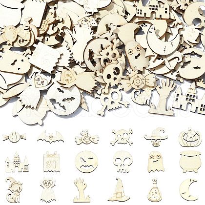 Halloween Wood Pieces WOOD-CJC0006-021A-1