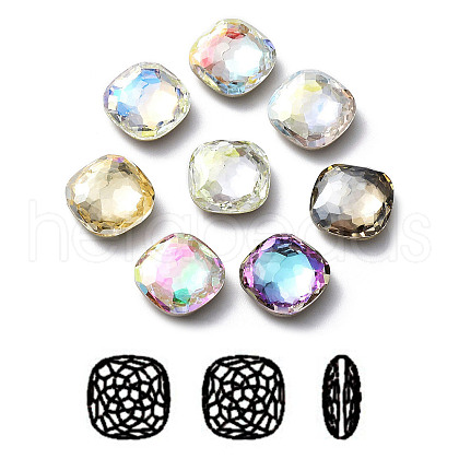 K9 Glass Rhinestone Cabochons RGLA-P035-03C-M-1