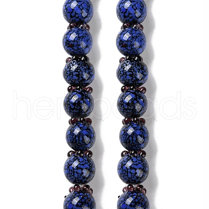Handmade Lampwork Beads Strands LAMP-Q036-06B-1