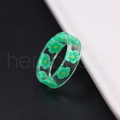 Transparent Resin Finger Rings WGC4E19-02-1