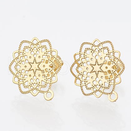 304 Stainless Steel Stud Earring Findings X-STAS-S079-30A-1