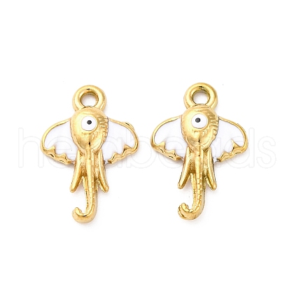 304 Stainless Steel Enamel Pendants STAS-B085-37G-02-1