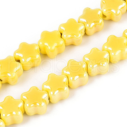Handmade Porcelain Bead Strands PORC-N011-04C-1