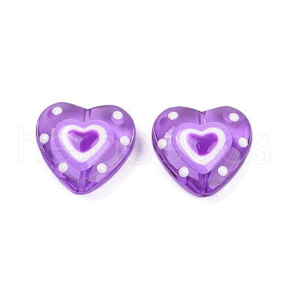 Handmade Lampwork Beads Strands LAMP-R004-06B-02-1