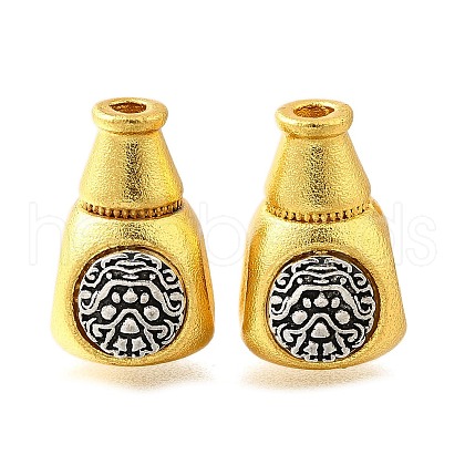 Brass 3 Hole Guru Beads KK-XCP0002-02G-1