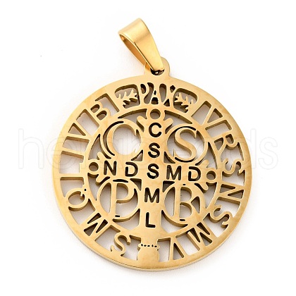 201 Stainless Steel Pendant STAS-E015-14G-1