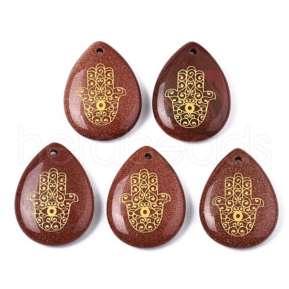 Synthetic Goldstone Pendants G-T122-73J-1