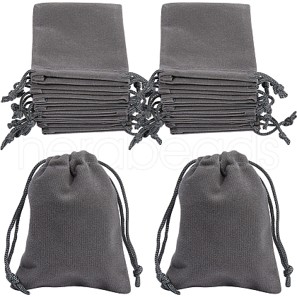 Beebeecraft Velvet Jewelry Drawstring Gift Bags ABAG-BBC0001-10B-01-1