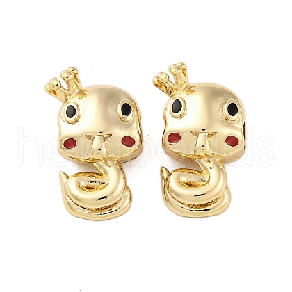 Brass Enamel Pendants KK-P289-17G-1