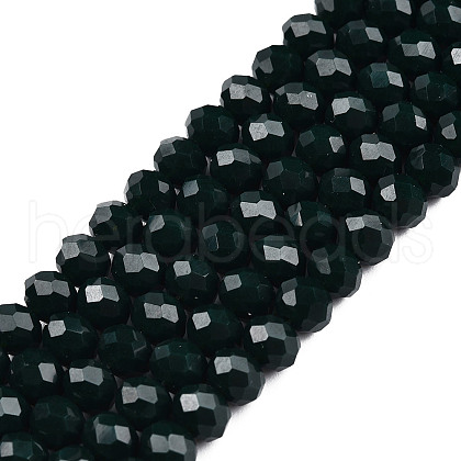 Opaque Solid Color Imitation Jade Glass Beads Strands EGLA-A044-P2mm-D12-1