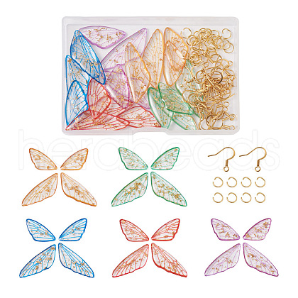 DIY Butterfly Wing Earrings Making Kit DIY-TA0003-73-1