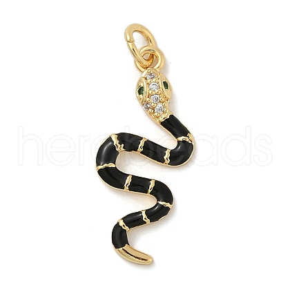 Brass Micro Pave Cubic Zirconia Pendants KK-H494-01G-01-1