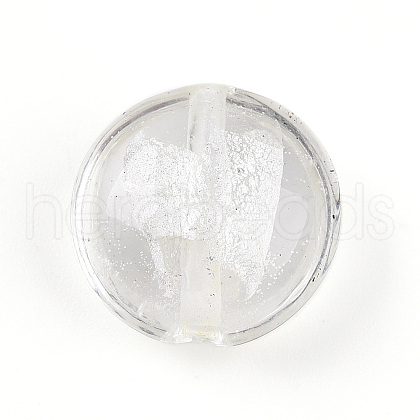 Handmade Silver Foil Glass Beads SLF15mmY-07-1