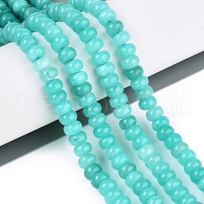 Dyed Natural White Jade Beads Strands G-T139-59A-10-1
