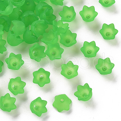 Transparent Acrylic Beads Caps X-PL543-9-1