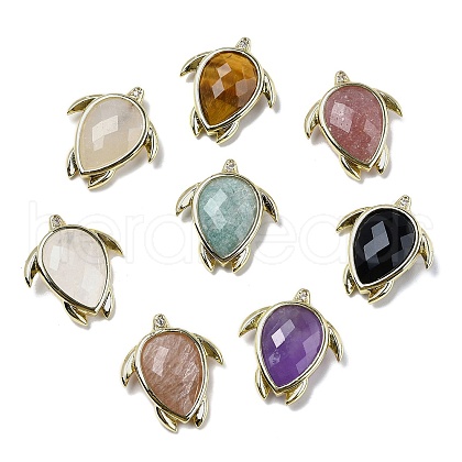 Natural Gemstone Pendants G-U019-02G-1